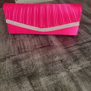 Evening handbag with rhinestones